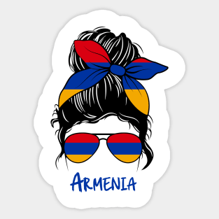 Armenia girl, Proud Flag, Armenia gift heritage, Armenian girlFriend Sticker